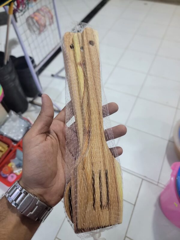 3 Pcs Wooden Spoon Set