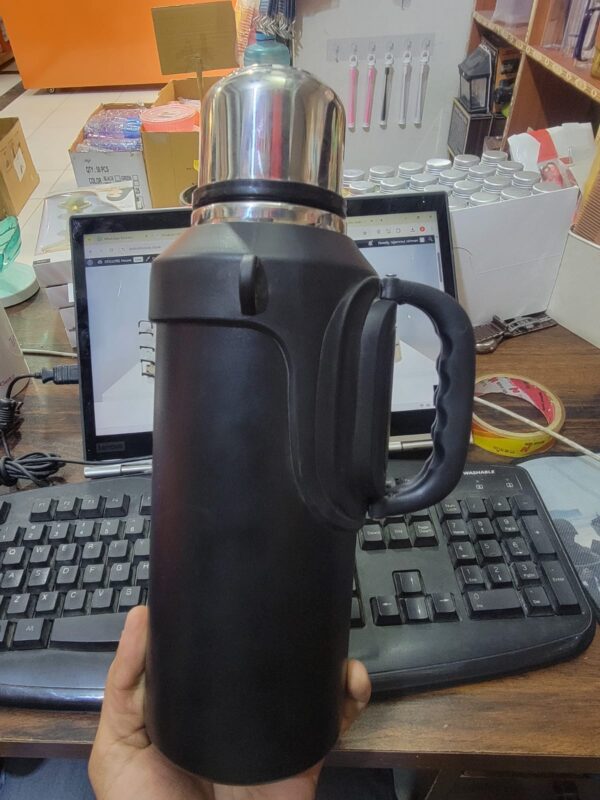 Large Stainless Steel Thermos – Black